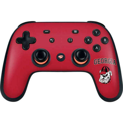 University of Georgia Bulldogs Logo Google Stadia Controller Skin